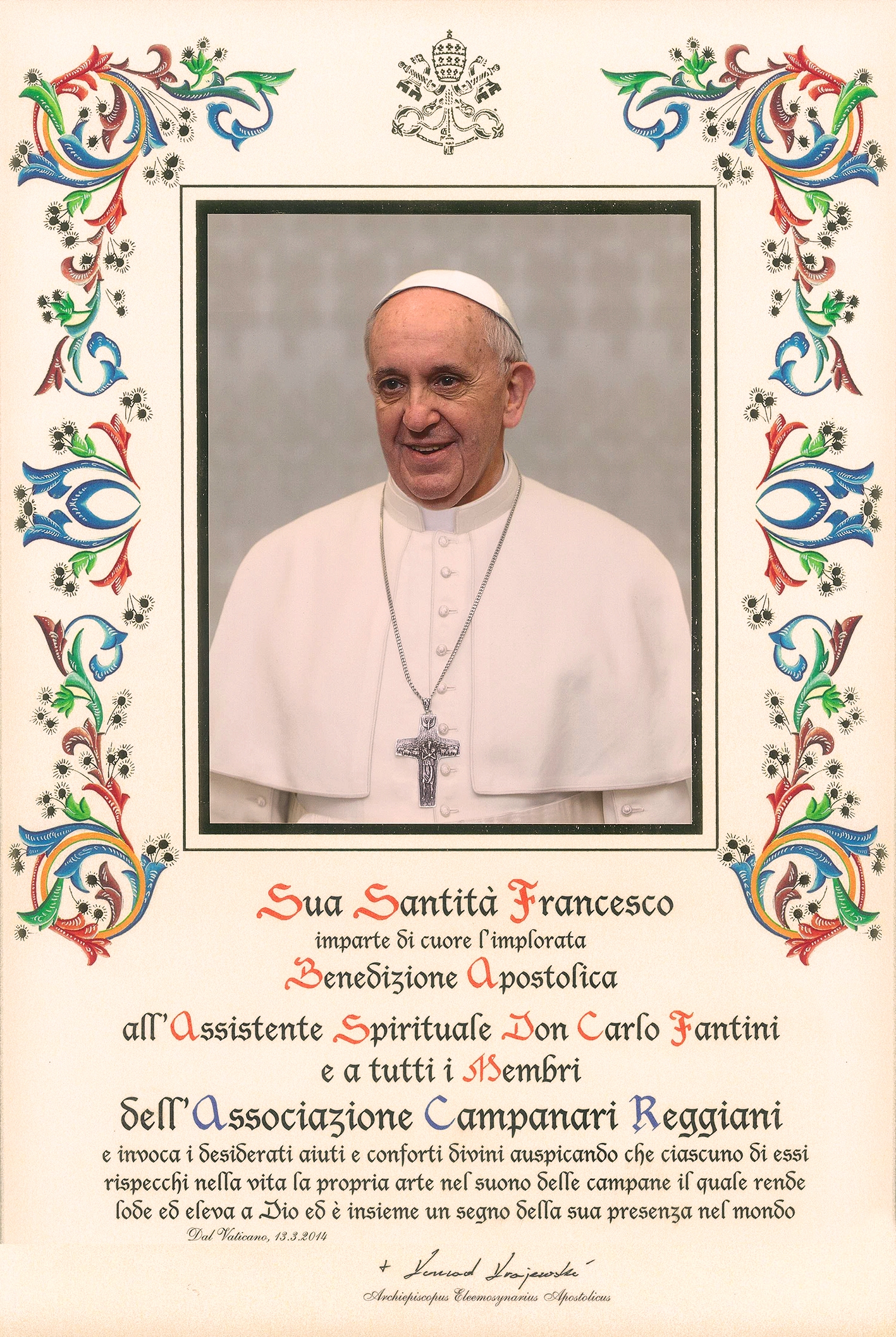 Pergamena_Papa_polacy_we_Wloszech
