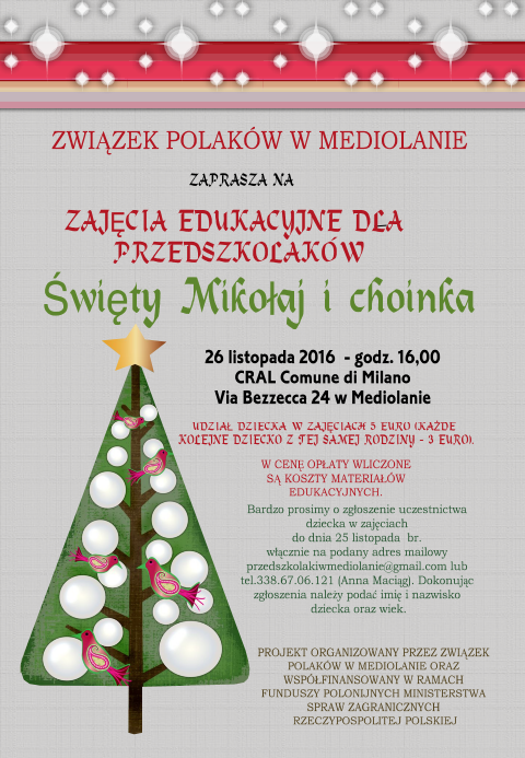 plakat_choinka_2016_mediolan_polacy_we_wloszech